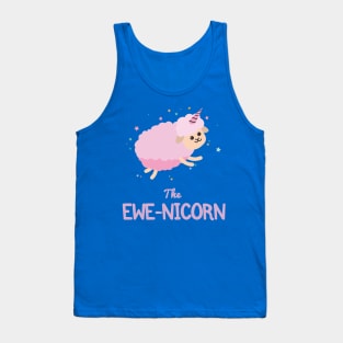 Ewenicorn | Sheep Ewe Puns | Funny Unicorn Tank Top